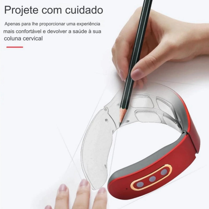 Massageador elétrico de pescoço 6 modos